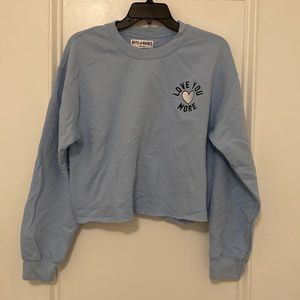 BFFs and Babes | Love You More Cropped Sweater in Baby Blue